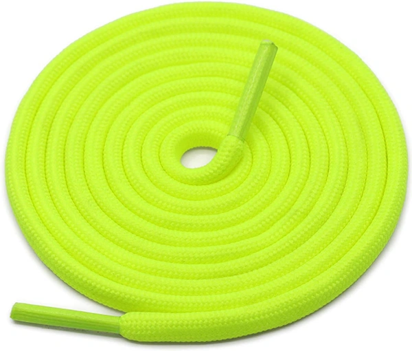 GRAH SANGRAH® (2 Pair) Shoelaces for Thick Round Climbing, Hiking, Boot, Running , Sport Shoes Laces  - 120 CM, Fluorescent 